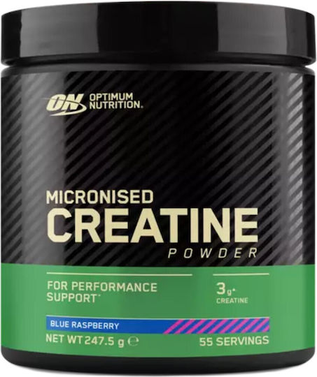 Optimum Nutrition Micronised Creatine Μικρονισμένη Μονοϋδρική Κρεατίνη Blue Raspberry 247.5gr