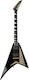 Jackson Rrt Rhoads Black Chitară Electrică Flying V cu HH Configurație Doze Black High Gloss