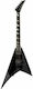 Jackson Rr1t Randy Rhoads Bk Електрическа Китара Flying V с HH Конфигурация на Пикапите Черно с Калъф