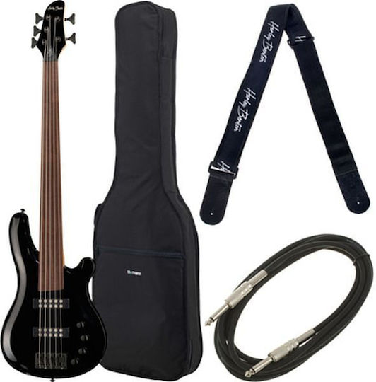 Harley Benton Elektrischer Bass Bk Progressive Bundle Bundlos