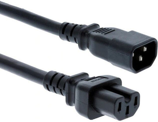 Захранващ кабел Cisco Cab-c15-cbn-eura= от IEC C14 мъжки към IEC C15 женски 0.7м черен
