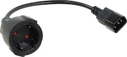 Stromkabel Vcom Ce002-cu1 Von Schuko Buchse Zu IEC60320 C14 Stecker 0,2m Schwarz Stromkabel Vcom Ce002-cu1 Von Schuko Buchse Zu IEC60320 C14 Stecker 0,2m Schwarz