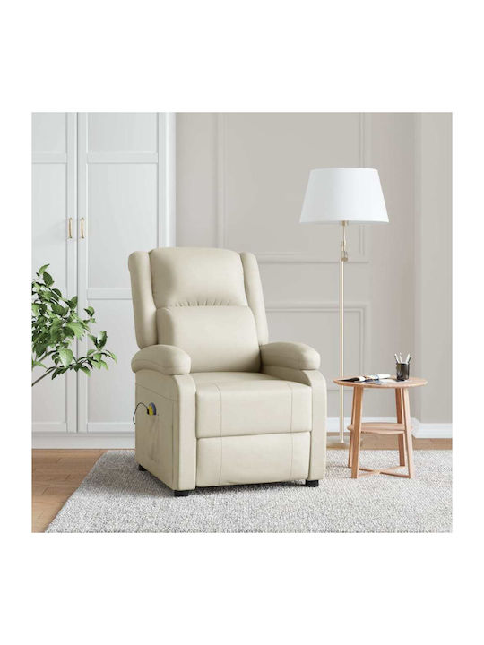 Relax Massage Armchair with Footstool Artificia...