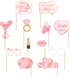 Photo Booth Props Bride To Be 12τμχ