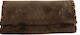 Amalfi Leather Tobacco Pouch With Snap Closure suede leather