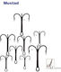 Cârlige triple bronzate Mustad 3551-br Nr. 4, 25 bucăți