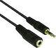 Vcom Cv202 Cable 3.5mm Jack M To 3.5mm Jack F 1.5m Black
