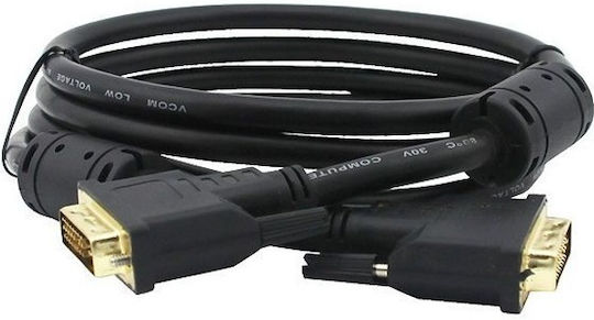 Vcom Cg441gd кабел DVI M към DVI M 1.8м черен