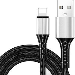 Cablu Vcom Cu287l Usb A M la Lightning M 1m Negru
