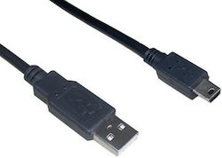 Vcom Cablu Cu215-1.8m Usb A M la Usb Mini B M 1.8m Negru