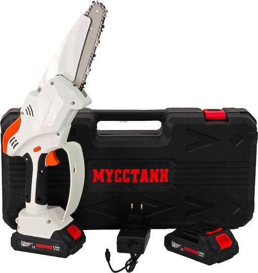 DDT Battery Chainsaw 2x2Ah 21V with Blade 15.24cm