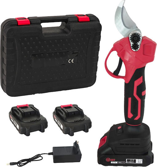 DDT Baumschere Batterie 21V Bürstenlos mit Maximalem Schnittdurchmesser 30mm im Transportkoffer