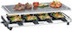 Severin Tabletop Electric Grill Raclette 1700W Inox with Adjustable Thermostat