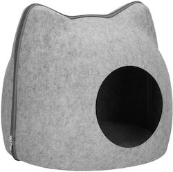 Cat Dog Bed Soft Fluffy Non-slip Detachable Pillow 38x36x36 Cm Gray Cat Dog Bed Soft Fluffy Non-slip Detachable Pillow 38x36x36 Cm Gray