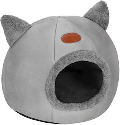 Cat Dog Bed Soft Fluffy Non-slip Detachable Cushion 37x31x36 Cm Gray Cat Dog Bed Soft Fluffy Non-slip Detachable Cushion 37x31x36 Cm Gray