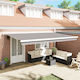 vidaXL Awning fabric Gray