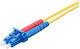Patch cord R&M FO LC-duplex PC UPC Grad C, LC-duplex PC UPC Grad C, singlemode OS2 G.657.A2, duplex figură 8, 2.0 x 4.2 FRLSZH, 3m