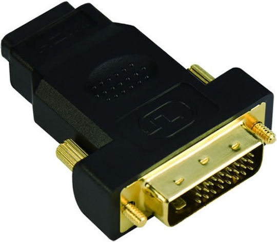 Vcom Ca312 Adapter From Dvi M To Hdmi F Gold-plated Connectors Black