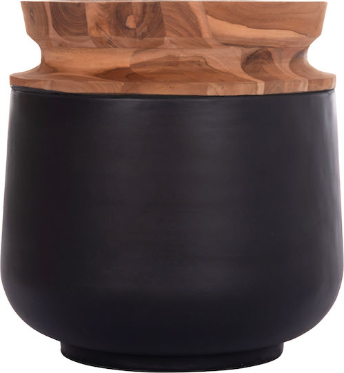 Freebox Decorative Vase Concrete Black Dimensions 41x47cm