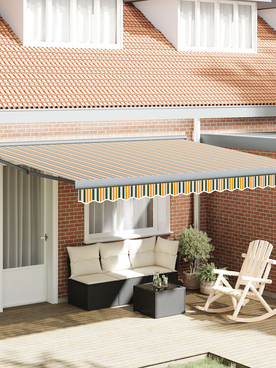 vidaXL Terrasse Zelt mit LEDs Grüne 4x3.5m
