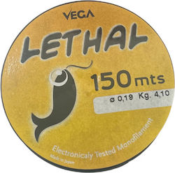 Πετονιά Vega Lethal 150m Διάφανο 0.19mm