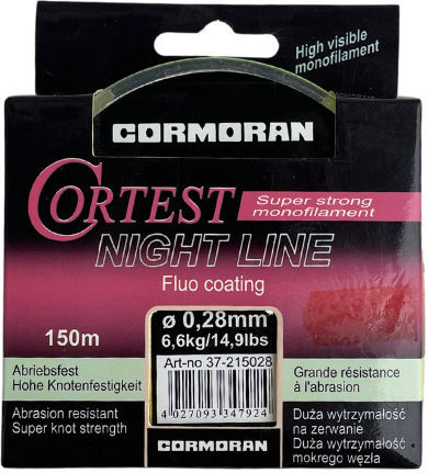 Cormoran Cortest Night Line Angelschnur 150m Grün 0,35mm