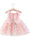 Children's Dress Sleeveless Tulle Pink