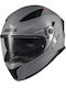Axxis Panther Grey Gloss A12 Motorcycle Helmet Full Face ECE 22.06 with Sunvisor