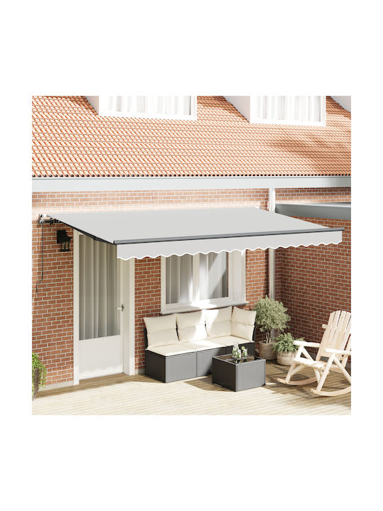 vidaXL Tenda-Rahmen Terrasse mit LEDs 4x2m