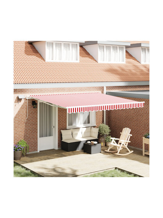 vidaXL Terrasse Zelt mit LEDs Rote 4x3.5m