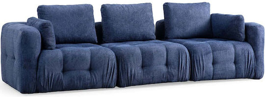 Amaris Three-Seater Couch Navy Blue 290x100x65 cm