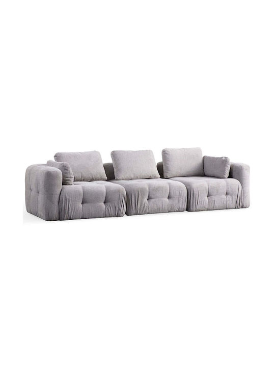 Amaris Dreisitzer Sofa Hellgrau 290x100x65cm
