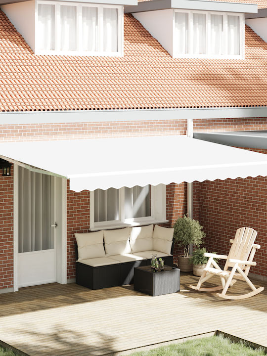 vidaXL Terrace Tent White 4.5x3m