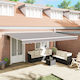 vidaXL Awning fabric Gray