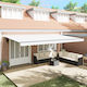 vidaXL Awning fabric White