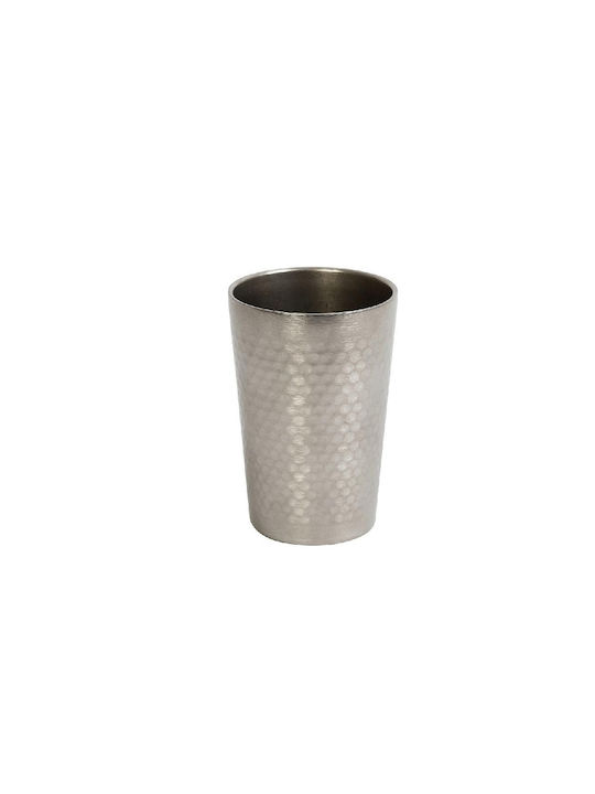 Espiel Glas Cocktail/Trinken aus Edelstahl in Silber Farbe 350ml
