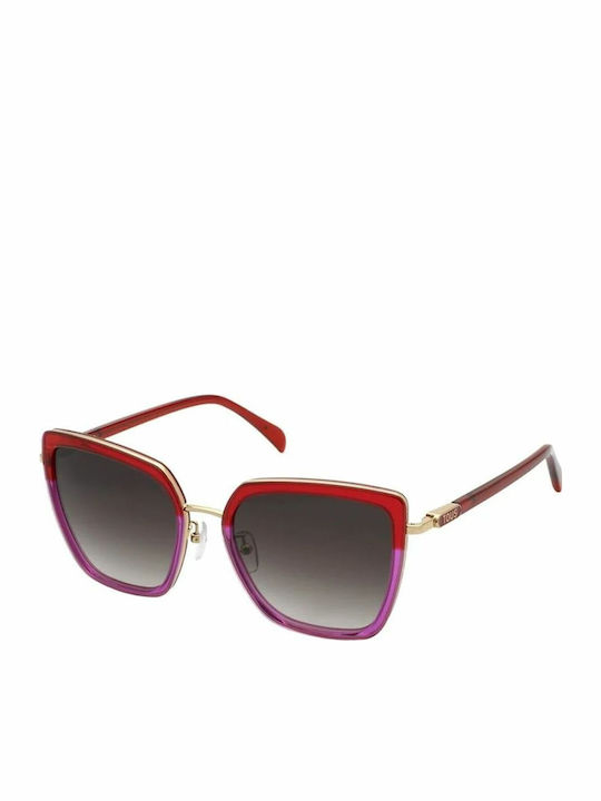 Tous Damen Sonnenbrille mit Braun Kunststoff Gestell und Braun Linse