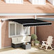 vidaXL Awning fabric Black