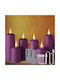 Set 6 Lumânări LED Reîncărcabile Cu Telecomandă Efect Flacără Temporizator Reglabil Luminozitate 5 Niveluri Halloween Crăciun Nuntă Petrecere Violet