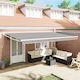 vidaXL Awning fabric Gray 3x5m