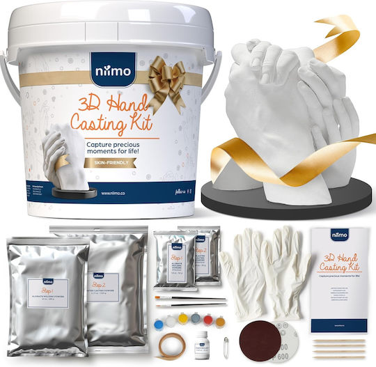 Kit de Creație pentru Turnare 3D Cupluri Stand de Gips Culori Ușor de Folosit Prietenos cu Piele Set Cadou pentru Femei Bărbați