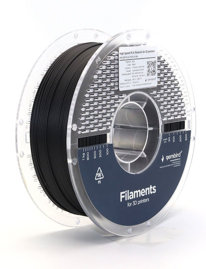 Gembird PLA 3D Printer Filament 3.0mm Black 1kg 1pcs (Spool)