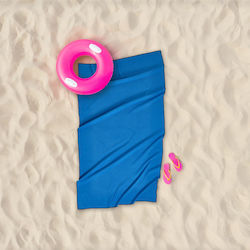 Whitegg Πετσέτα Microfiber Σώματος Μπλε