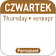 Food Safety Stickers Reusable Containers Thursday Pl Ru En 1000 Pcs Hendi 850107