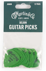 Martin & Co Martin 351 Delrin Green Πέννες 88mm 12 Τεμάχια