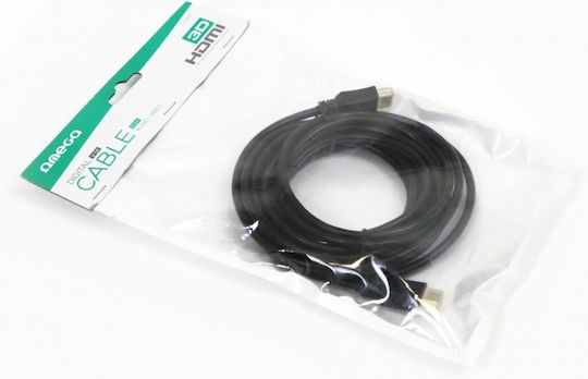 Omega Cablu HDMI de sex masculin - HDMI de sex masculin 3m Negru