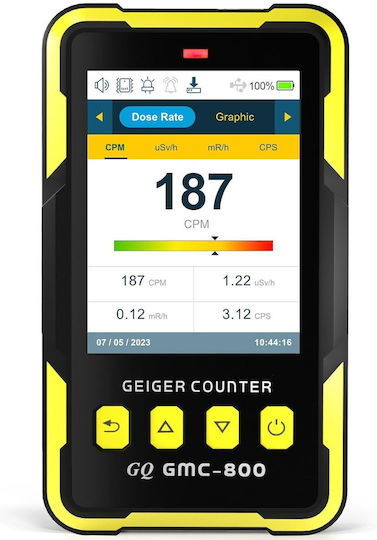 Detector de Radiație Nucleară Geiger Counter Beta Gamma X-ray Portabil Dosimetru Afișaj LED Reîncărcabil Memorie Internă Alarma Sonoră Vibrații Design Ergonomic Multifuncțional