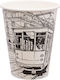 Tefaco Disposable Cup Paper Black 300ml 50pcs