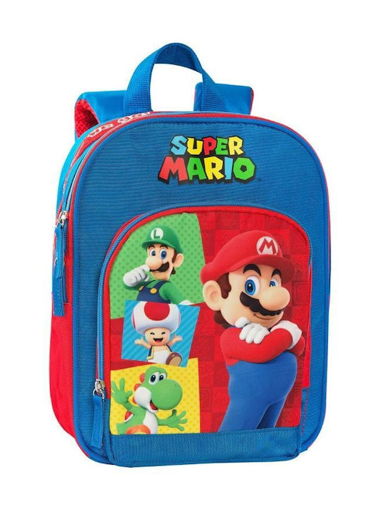 Раница за Детска Градина Super Mario Червено Синя Раница за Детска Градина Super Mario Червено Синя
