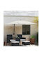 Square Aluminum Floor Parasol Beige with Valance 2.5x2.5m